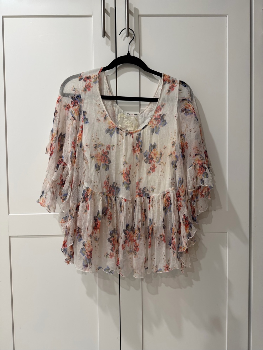 Love Johnny Was Boho Floral Blouse